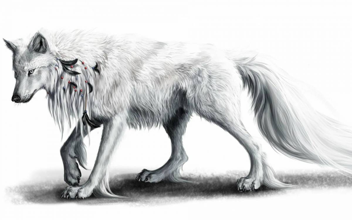 Волк рисунок #34