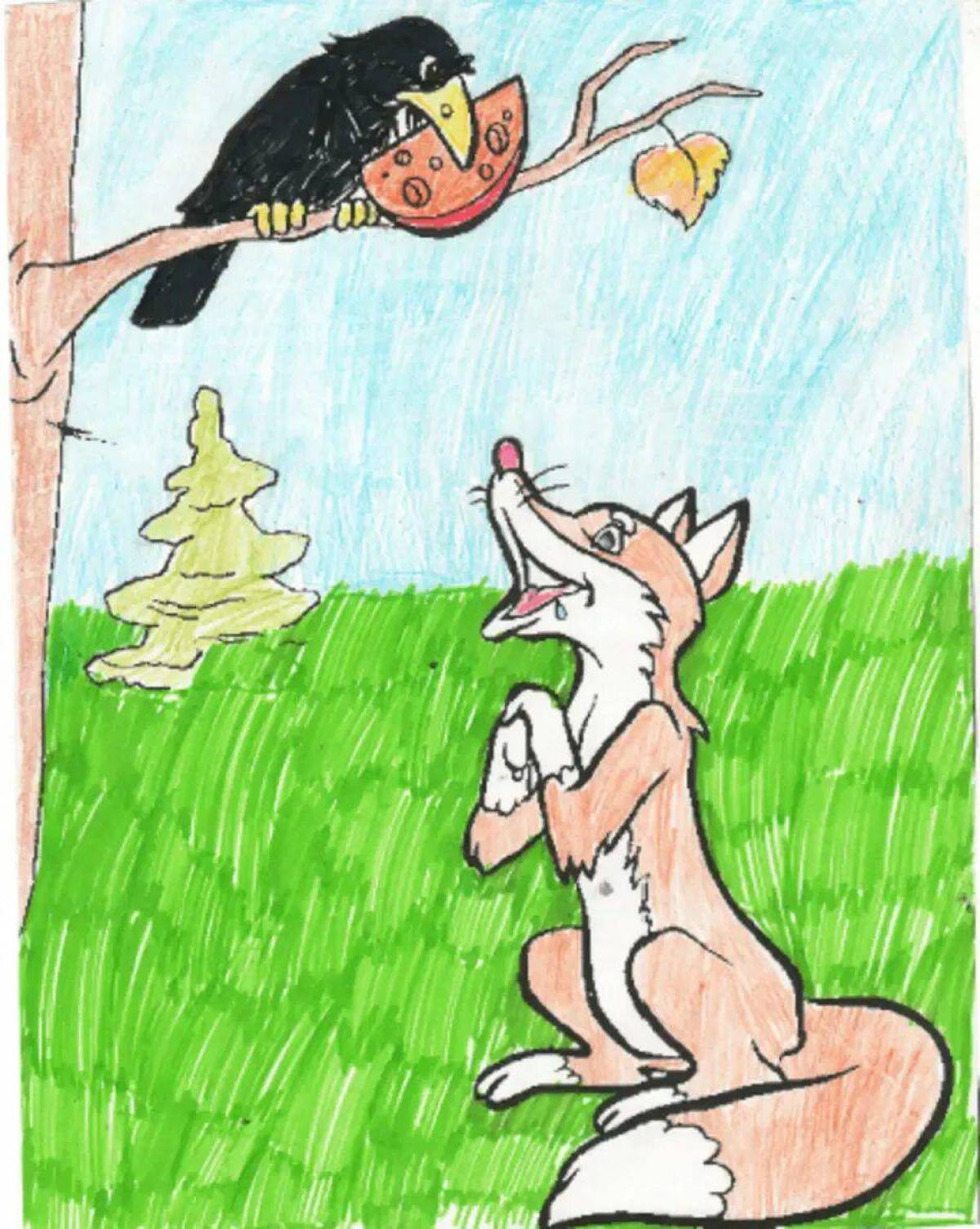 Ворона и лисица #21