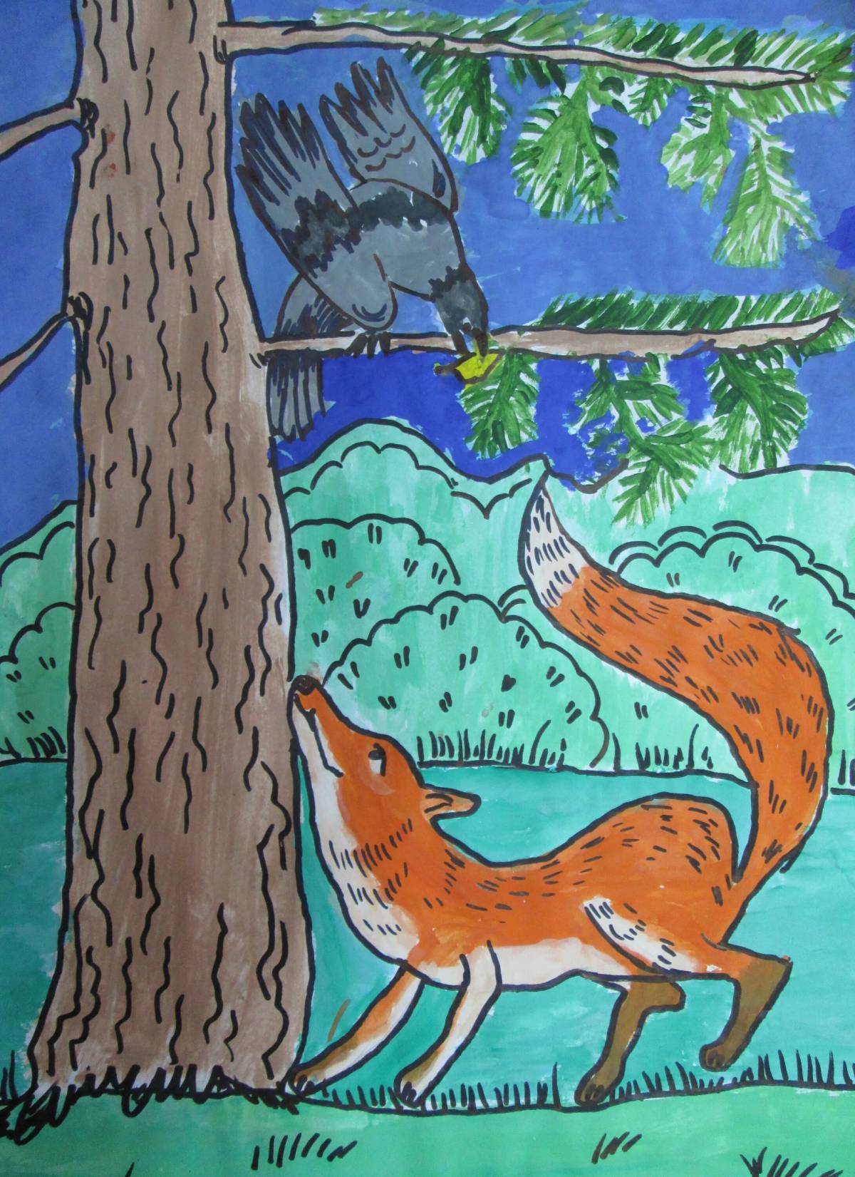 Ворона и лисица #31