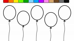Раскраска воздушные шарики для детей 3 4 лет #12 #240404