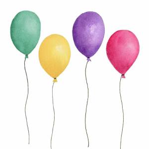 Раскраска воздушные шарики для детей 3 4 лет #27 #240419