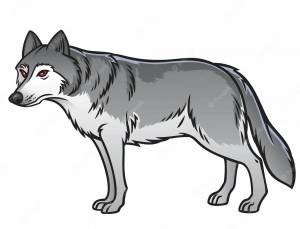 Раскраска волк для детей 3 4 лет #4 #240656