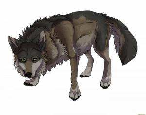 Раскраска волк для малышей #16 #240703