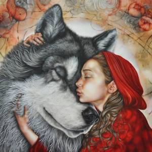 Раскраска волк и красная шапочка #12 #240851