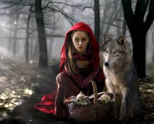 Раскраска волк и красная шапочка #16 #240855