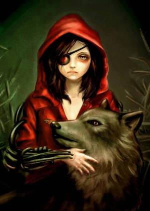 Раскраска волк и красная шапочка #33 #240872