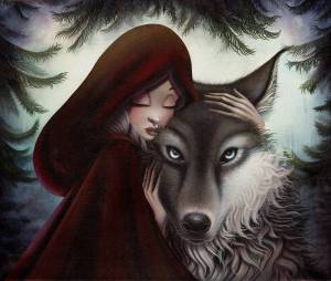 Раскраска волк и красная шапочка #35 #240874