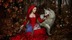Раскраска волк и красная шапочка #36 #240875
