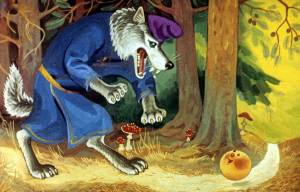 Раскраска волк из сказки #15 #240970