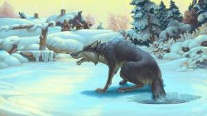 Раскраска волк из сказки #17 #240972