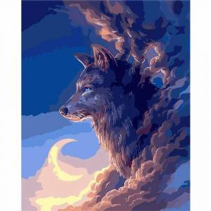 Раскраска волк по номерам #35 #241067