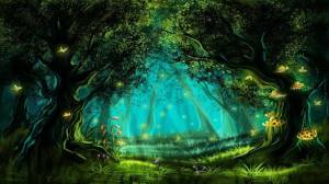 Раскраска волшебный лес #1 #241910