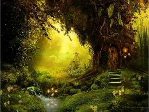 Раскраска волшебный лес #2 #241911