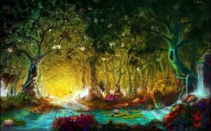 Раскраска волшебный лес #3 #241912