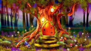 Раскраска волшебный лес #12 #241921