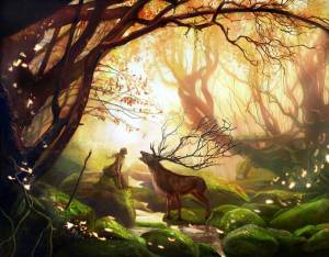 Раскраска волшебный лес #28 #241937