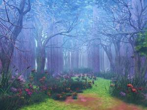 Раскраска волшебный лес #29 #241938
