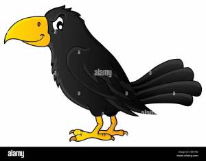 Раскраска ворона для детей 3 4 лет #14 #242545