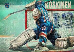 Раскраска вратарь хоккей #1 #242991