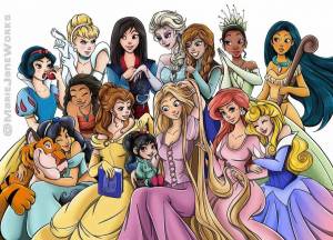 Раскраска все принцессы диснея #35 #243508