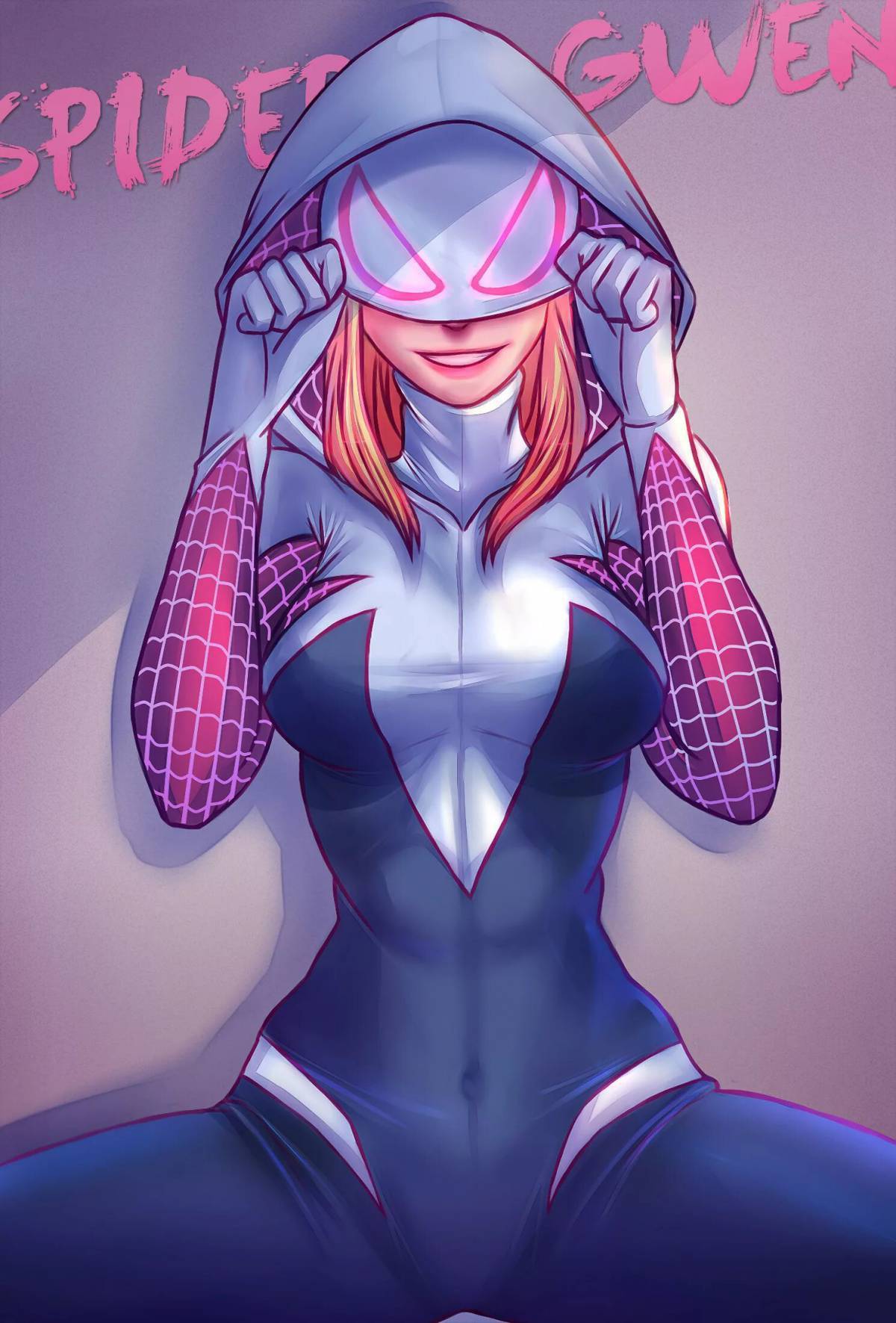 Spider gwen animations. Гвен паук. Гвен Стейси паук. Женщина-паук (Гвен Стейси). Марвел Гвен паук.