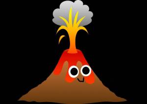 Раскраска вулкан для детей #1 #244167