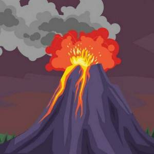Раскраска вулкан для детей #9 #244175