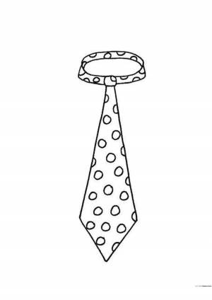 Раскраска галстук для детей #26 #245380