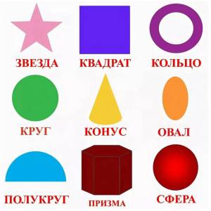 Раскраска геометрические фигуры для детей 2 3 лет #1 #247650