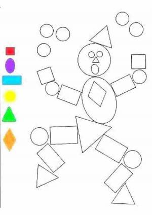 Раскраска геометрические фигуры для детей 5 6 лет #6 #247694