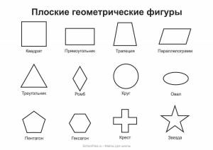 Раскраска геометрические фигуры для детей 5 6 лет #12 #247700