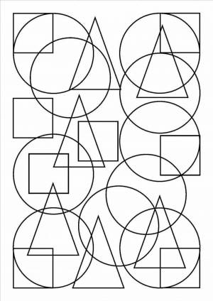 Раскраска геометрические фигуры для детей 6 7 лет #18 #247744