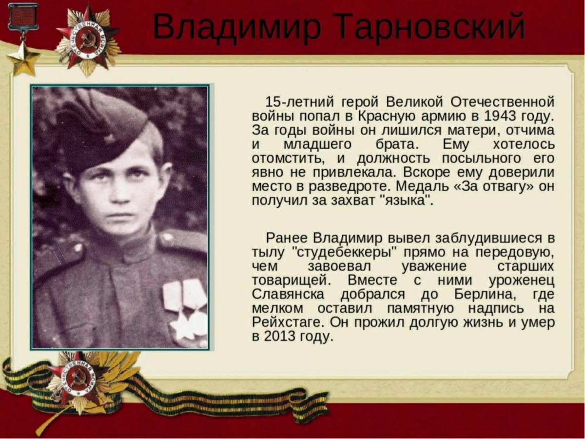 Дети герои вов 1941 1945 картинки