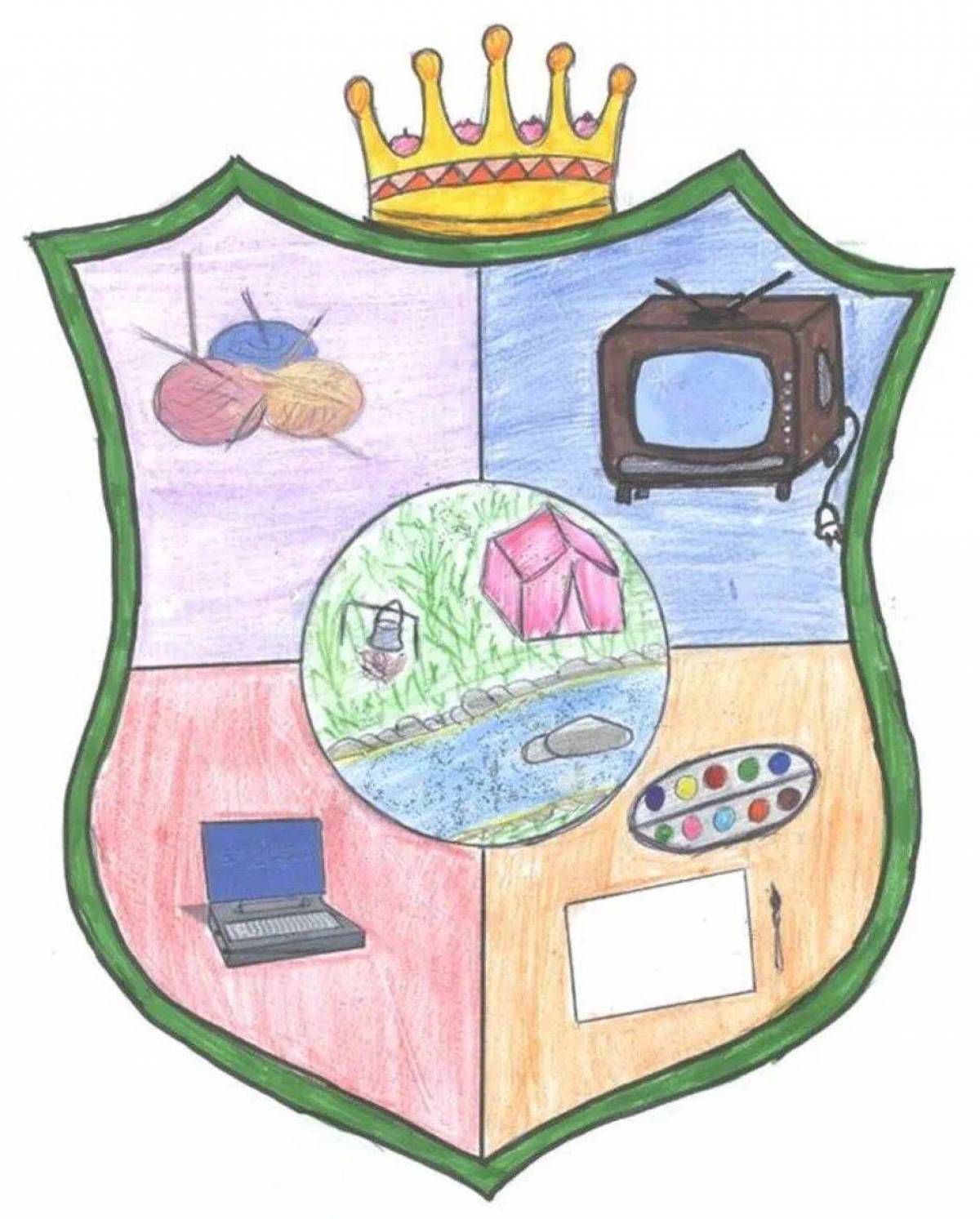 Эмблема рисунок 5 класс изо. Герб семьи. Герб семьи для школы. Эмблема класса. Семейный герб рисунки.