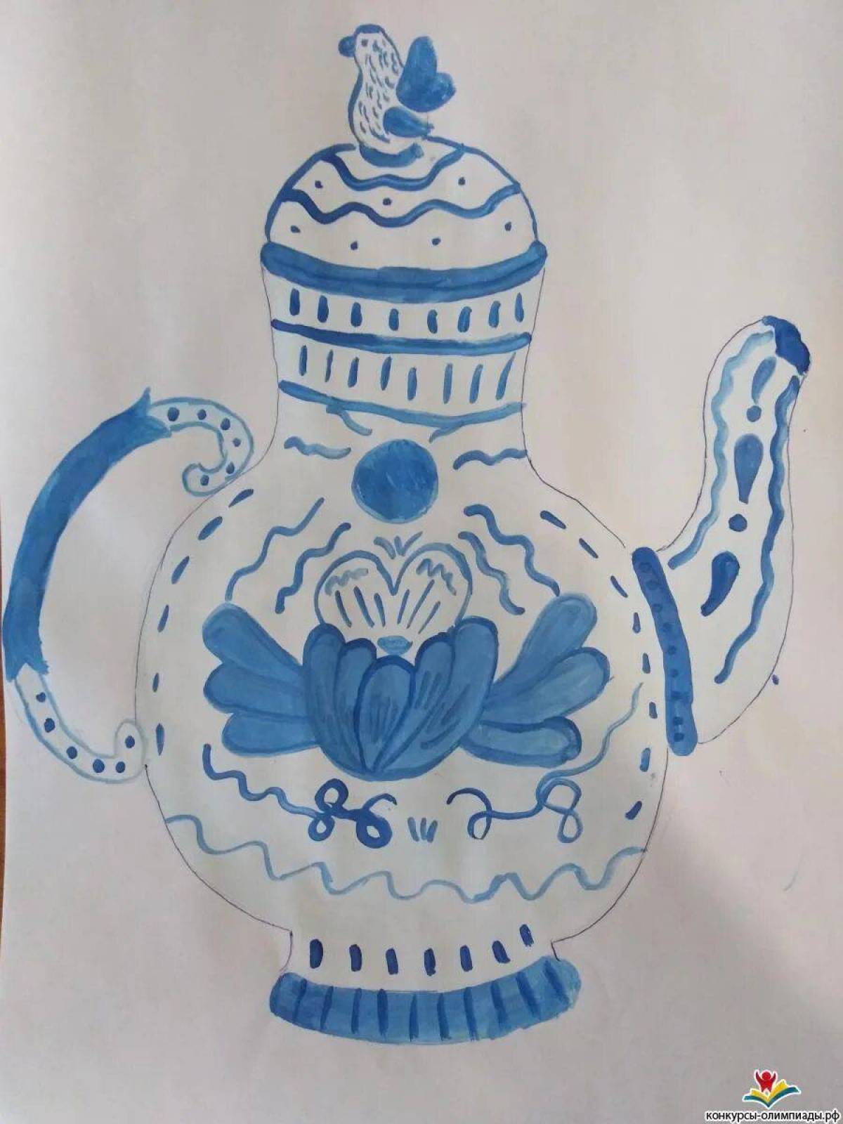 Идеи для срисовки роспись чайника (90 фото)