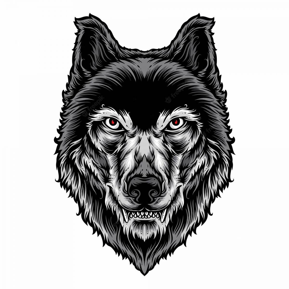 Голова волка #6