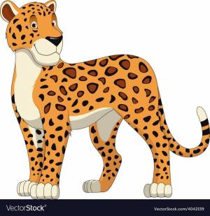 Раскраска гепард для детей #16 #248087