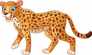 Раскраска гепард для детей #31 #248102