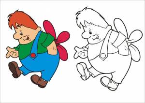 Раскраска герои мультфильмов для детей 6 7 лет #28 #249150