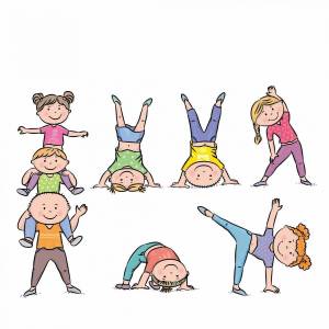 Раскраска гимнастика для детей #5 #250104