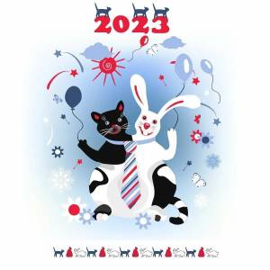 Раскраска год кролика 2023 #33 #251122