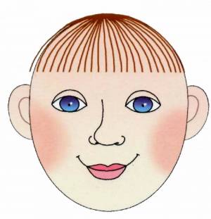 Раскраска голова для детей #22 #251495