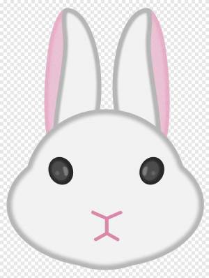 Раскраска голова зайца #17 #251525