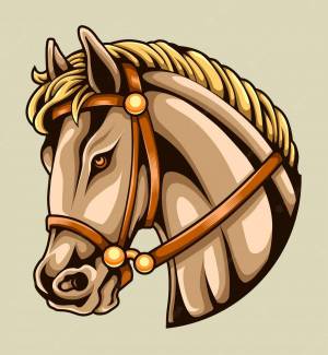 Раскраска голова лошади #35 #251651