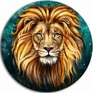 Раскраска голова льва #1 #251653