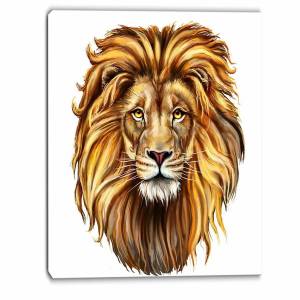 Раскраска голова льва #2 #251654