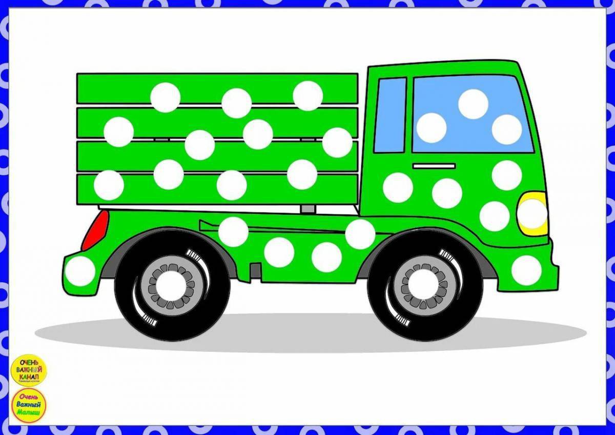 картинки грузовик для детей в детском саду