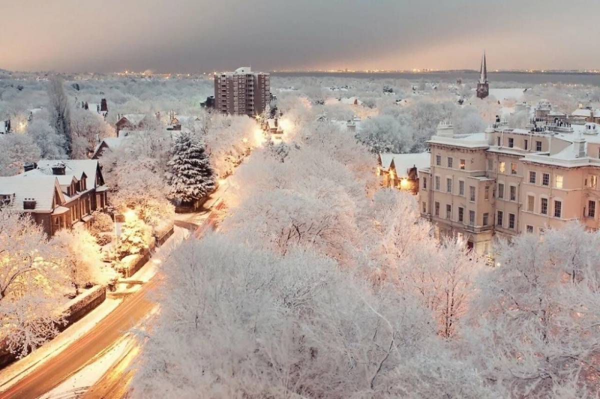 Город зимой #8