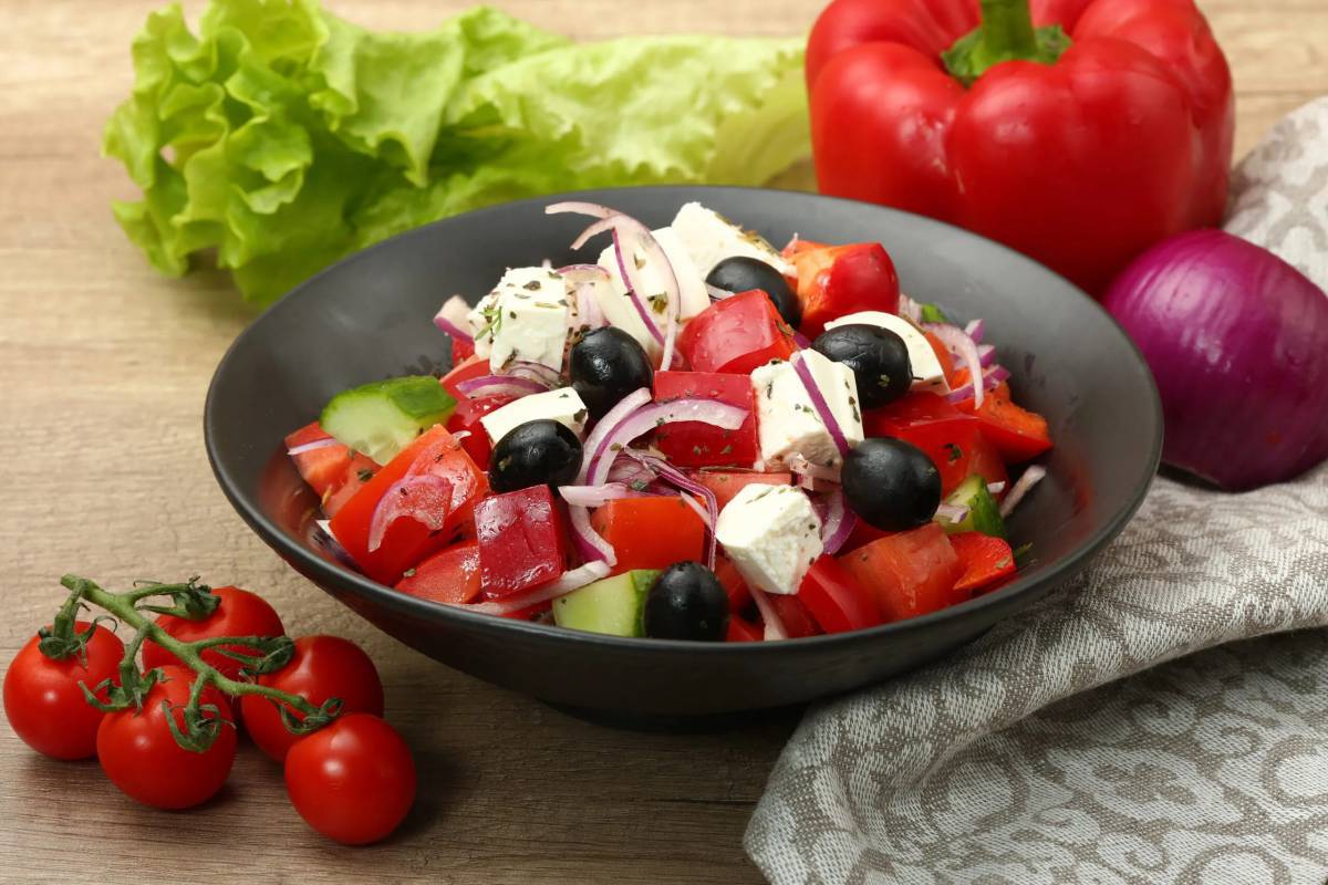 Греческий салат #12