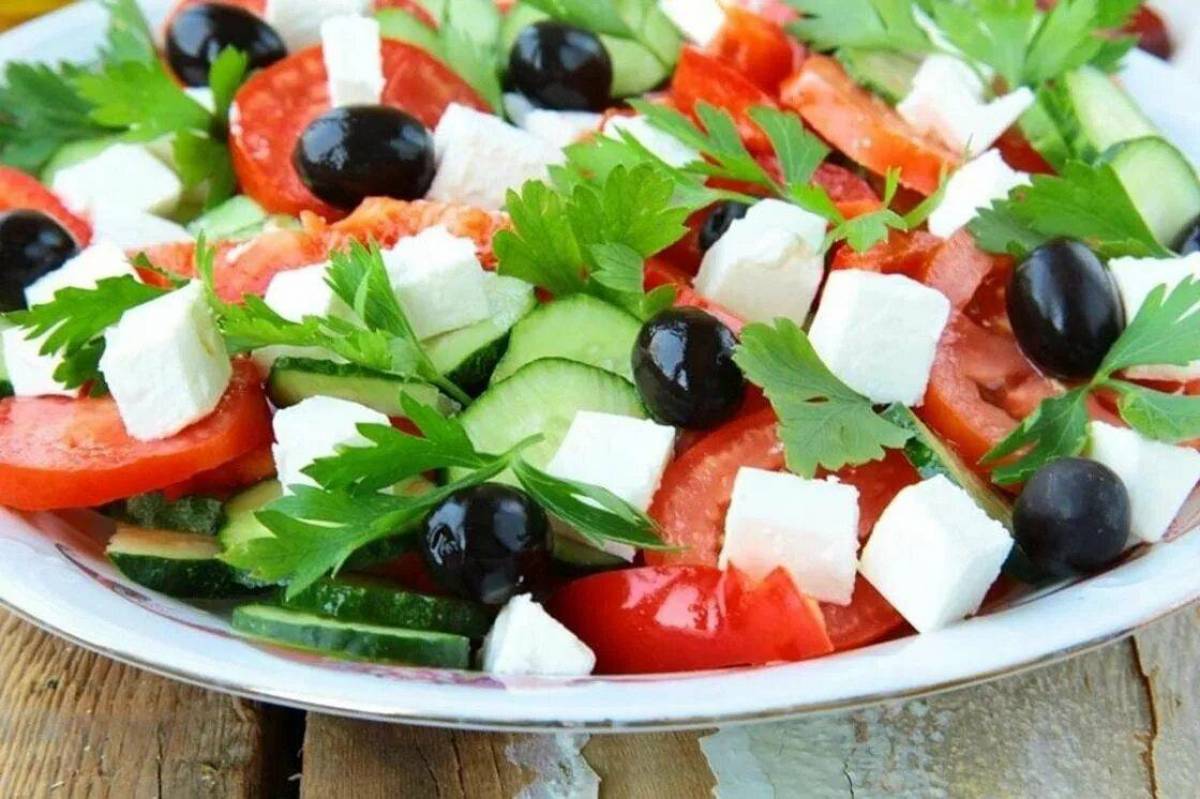 Греческий салат #15